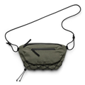 Olive Green Crossbody Waist Bag with Adjustable Cord Strap