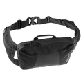 Black Utility Lumbar Waist Pack with Adjustable Padded Belt